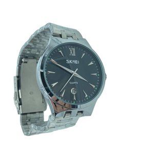 NEW NIB SKMEI 9071 Men Stainless Steel Quartz Water Resistant 30M Wristwatch